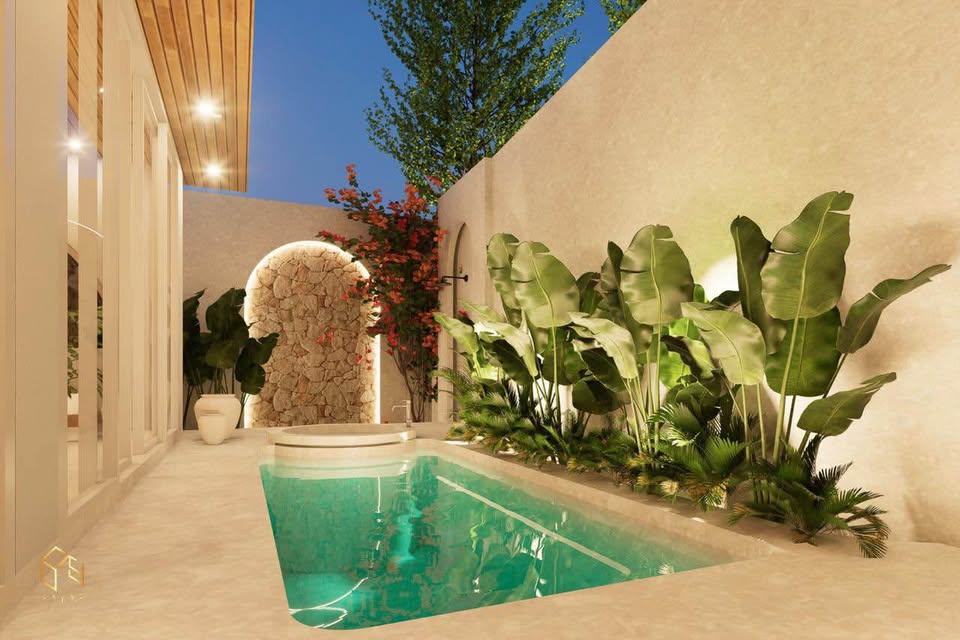 🏡 Leasehold Villa in Pererenan – 3 Bedrooms with Private Pool & Jacuzzi