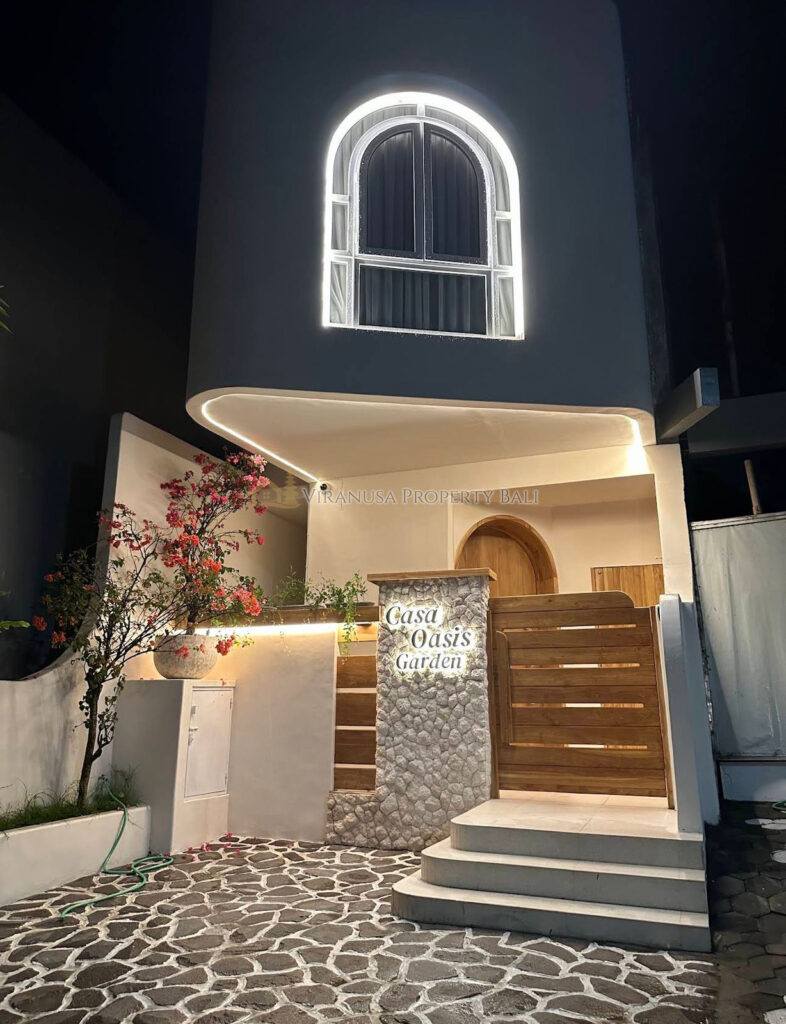 🏡 2-Bedroom Mediterranean Villa with Rice Field View – Tibubeneng, Near Canggu (Leasehold)